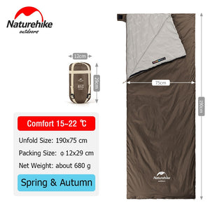 Naturehike LW180  Ultralight Waterproof Backpacking Cotton Sleeping Bag