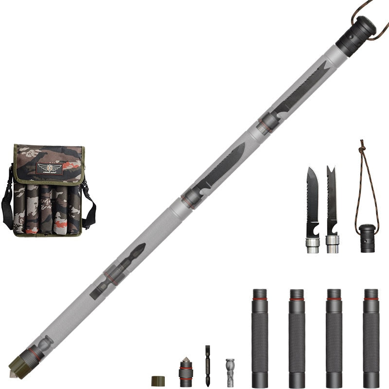 Multifunctional Defense Tactical Alpenstock Walking Stick
