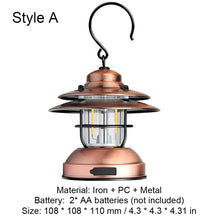 Load image into Gallery viewer, Water Resistant USB/Battery Mini Hanging Lantern with 2 Lighting Modes
