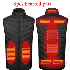11PCS Heated Vest/Jacket for Men/Women Intelligent USB