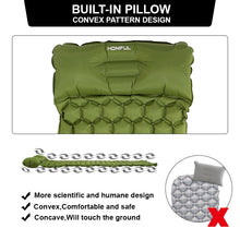 Load image into Gallery viewer, Inflatable Outdoor Sleeping Pad with Pillows
