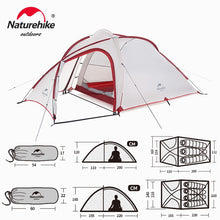 Load image into Gallery viewer, Naturehike Ultralight Waterproof  3 4 Person Tent

