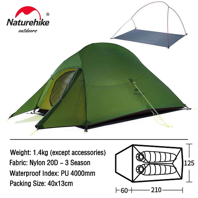 Naturehike Cloud Ultralight 20D Nylon Waterproof Tent