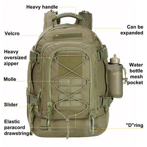 60L Waterproof Molle Backpack