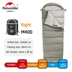 Naturehike Lightweight Washable Cotton Sleeping Bag Spliceable Double Sleeping Bag