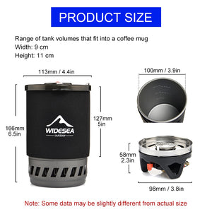 Widesea Camping Cooking System with Heat Exchanger