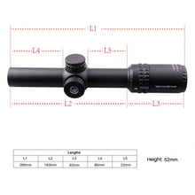 Load image into Gallery viewer, Vector Optics Gen2 Grimlock 1-6x24 BDC (MOA) Ballistic Illuminated Reticle Riflescope .223 AR15 .308 - maxoutdoorgearandgadgets
