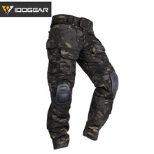 Load image into Gallery viewer, IDOGEAR Gen3 Combat Pants with Knee Pads Airsoft Tactical Trousers Multicam CP Hunting Camouflage  Ghillie Pants Multicam Black - maxoutdoorgearandgadgets
