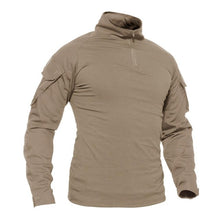 Load image into Gallery viewer, WOLFONROAD Men&#39;s 1/4 Zip Long Sleeve Tactical Combat Shirts - maxoutdoorgearandgadgets
