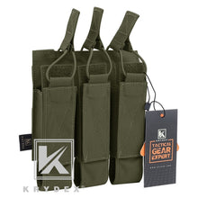 Load image into Gallery viewer, KRYDEX Modular MOLLE Triple Magazine Pouch For MP5 MP7 KRISS - maxoutdoorgearandgadgets
