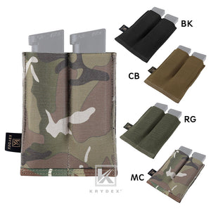 KRYDEX Fast Draw MOLLE Double Open Top 9mm/.45 Pistol Mag Pouch - maxoutdoorgearandgadgets