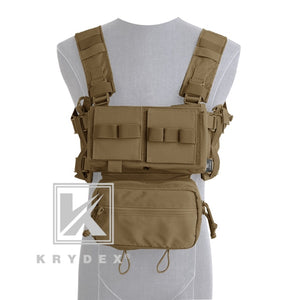 KRYDEX MK3 Tactical Classic Chest Rig Coyote Brown with Magazine Pouch - maxoutdoorgearandgadgets