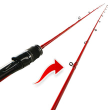 Load image into Gallery viewer, 1.8m 1.98m PE 0.8-1.5 30-80g solid tip Rubber Tail light slow jigging rod - maxoutdoorgearandgadgets
