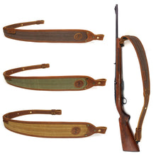 Load image into Gallery viewer, Adjustable Padded Leather Rifle/Shotgun Sling 106cm - maxoutdoorgearandgadgets

