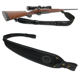 Adjustable Padded Leather Rifle/Shotgun Sling 106cm - maxoutdoorgearandgadgets