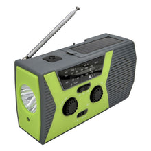 Load image into Gallery viewer, Waterproof Portable Weather Radio Solar Hand Crank USB Charger - maxoutdoorgearandgadgets

