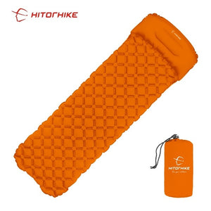 Hitorhike innovative fast filling sleeping pad with pillow