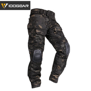 IDOGEAR Tactical Trousers CP Gen3 with Knee Pads Cotton Polyester - maxoutdoorgearandgadgets