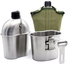 Load image into Gallery viewer, 3Pcs/Set Stainless Steel Canteen kit - maxoutdoorgearandgadgets
