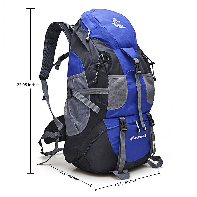 50L Waterproof Trekking Climbing Travel Backpack