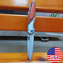 Load image into Gallery viewer, Folding Knife 8CR15MOV Steel Blade - maxoutdoorgearandgadgets
