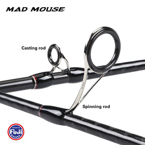 MADMOUSE slow jigging rod 1.9M 12kgs lure weight 60-150g per 0.8-2.5  spinning/casting boat rod - maxoutdoorgearandgadgets