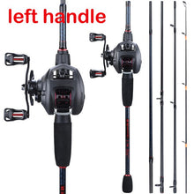 Load image into Gallery viewer, 5 Section Carbon Fiber Rod and Casting Reel Set - maxoutdoorgearandgadgets
