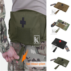 KRYDEX LBT9022  Quick Release Modular MOLLE Belt Medical Pouch 5.5"*9" - maxoutdoorgearandgadgets