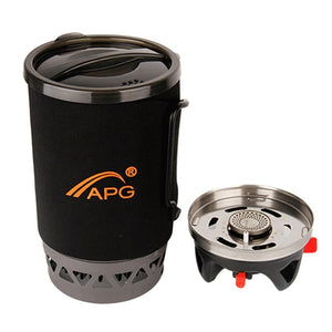 Gas Burner Cooking System With Stove Heat Exchanger - maxoutdoorgearandgadgets