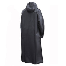 Load image into Gallery viewer, Black Adult Waterproof Hooded Long Raincoat
