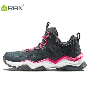 RAX  Leather Mid-top Waterproof Trekking Climbing Hunting Boots - maxoutdoorgearandgadgets