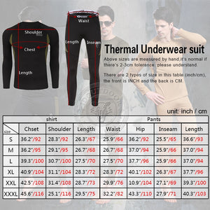 ESDY Men Quick-drying Fleece Thermal Underwear - maxoutdoorgearandgadgets