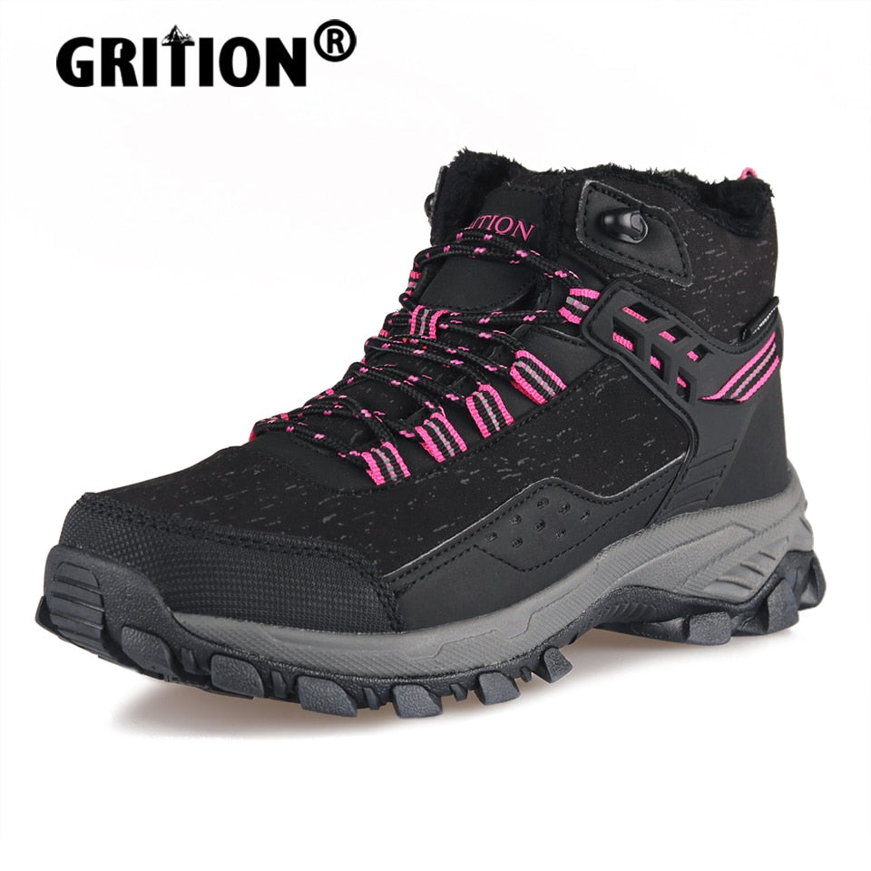 GRITION Women High Top Waterproof Breathable Non Slip Trekking Boots - maxoutdoorgearandgadgets