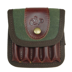 5 Round Leather Ammo Pouch - maxoutdoorgearandgadgets