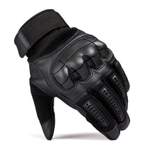 Load image into Gallery viewer, ANTARCTICA Touch Screen Full Finger Tactical Hard Knuckle Leather Gloves - maxoutdoorgearandgadgets
