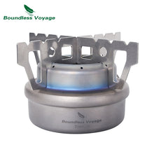 Load image into Gallery viewer, Boundless Voyage Titanium Alcohol Stove with Bracket Outdoor Camping Picnic Backpacking Oil Candle Heater Furnace Ti1512B - maxoutdoorgearandgadgets
