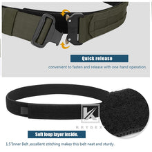 Load image into Gallery viewer, KRYDEX 1.75” &amp; 1.5”  Rigger Duty 2 IN 1 Outer &amp; Inner Quick Release MOLLE Belt - maxoutdoorgearandgadgets
