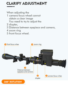 Megaorei 3 Optical Sight Camera HD720P Video Record 850nm Laser Infrared Night Vision Rifle Scope - maxoutdoorgearandgadgets