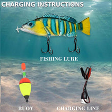 Load image into Gallery viewer, Robotic USB Rechargeable 4 Segement Swimbait - maxoutdoorgearandgadgets
