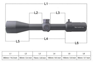Vector Optics Marksman 6-24x50 FFP Riflescope 1/10 MIL Min Focus 10yds First Focal Plane Reticle - maxoutdoorgearandgadgets