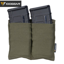 Load image into Gallery viewer, IDOGEAR Tactical 5.56 Double Open Top Fast Draw MOLLE Mag Pouch - maxoutdoorgearandgadgets
