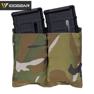 IDOGEAR Tactical 5.56 Double Open Top Fast Draw MOLLE Mag Pouch - maxoutdoorgearandgadgets