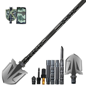 EDC Hiking Camping Tactical Survival Folding Shovel Multi Tool Spyderco - maxoutdoorgearandgadgets