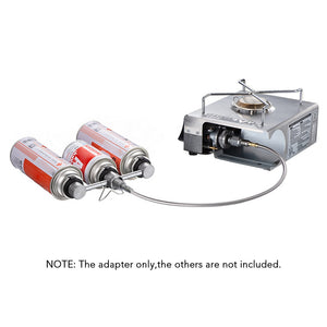 3 In 1 Butane Split Burner Convertor Adapter with Extension Hose - maxoutdoorgearandgadgets