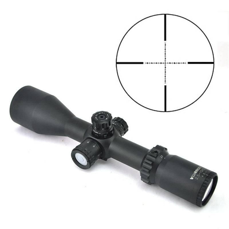 Visionking 2.5-15x50 Long Range MIL DOT FFP 30mm Tube Compact Riflescope - maxoutdoorgearandgadgets