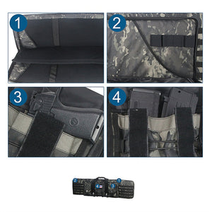 32 38 42 48 inch / 81 97 106 122cm Tactical Double Rifle Case