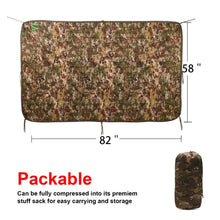 Load image into Gallery viewer, Army Poncho Liner Camouflage Water Repellent Woobie Quilted Blanket
