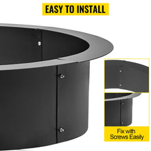 Load image into Gallery viewer, VEVOR Fire Pit Steel Ring/Liner Easy to Assemble Install Outside Diameter 36&quot;; 42&quot;; 45&quot;
