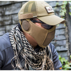 OneTigris Tactical Foldable Mesh Mask With Ear Protection - maxoutdoorgearandgadgets
