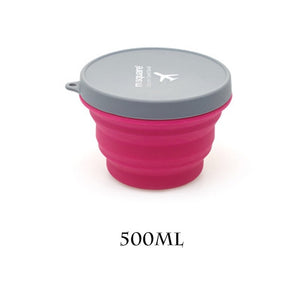 Collapsible silicone travel bowl - maxoutdoorgearandgadgets